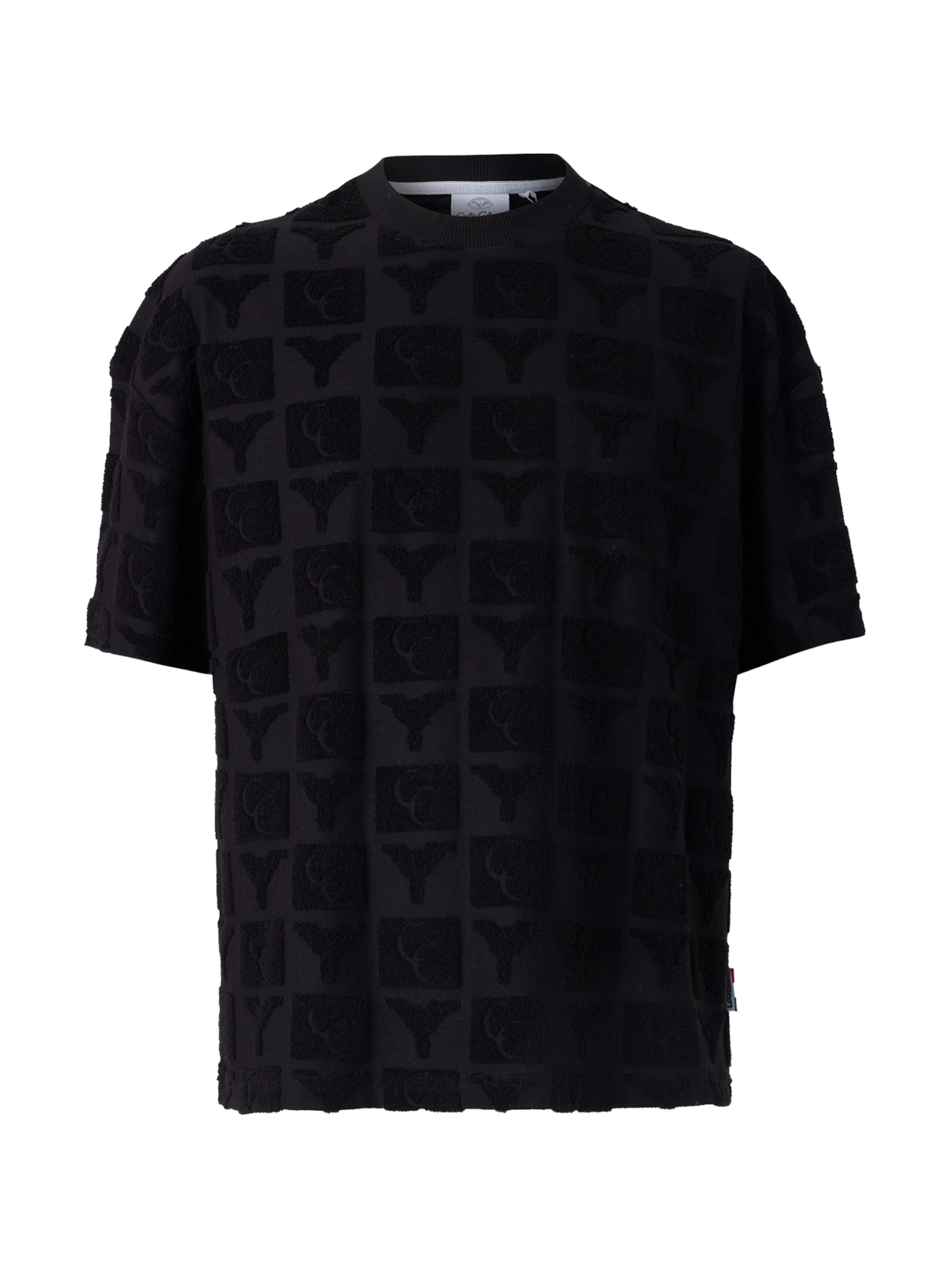 T-Shirt 'Ebnicher' Carlo Colucci en noir : devant