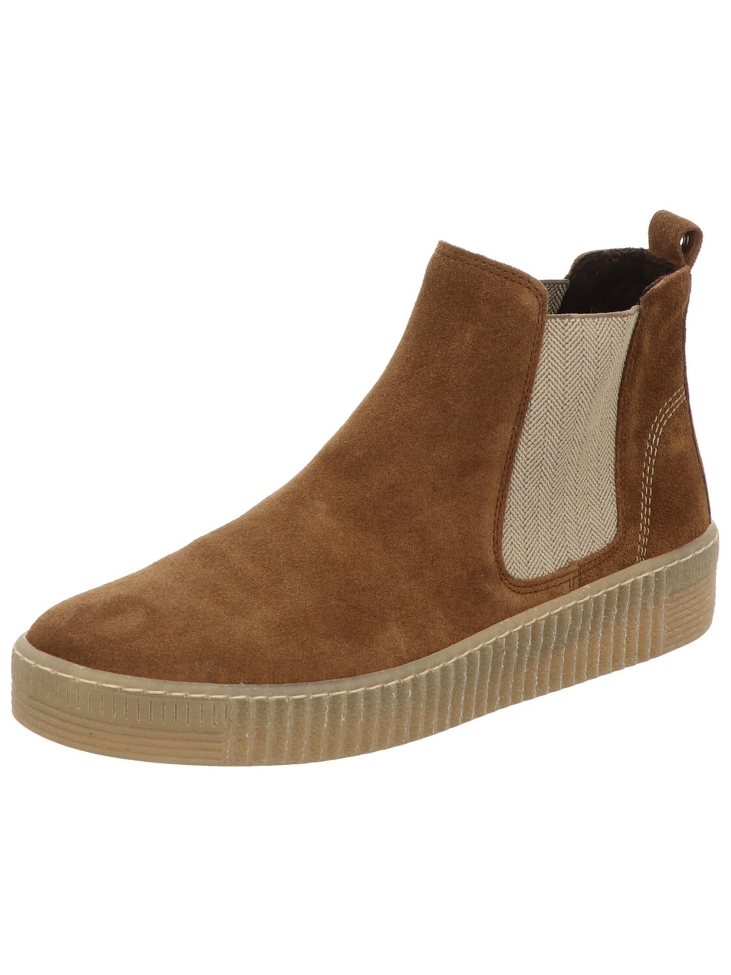 GABOR - Botas Chelsea 'Chelsea Boot Damen 8013.02.002 Rauleder in braun' en beige: frente