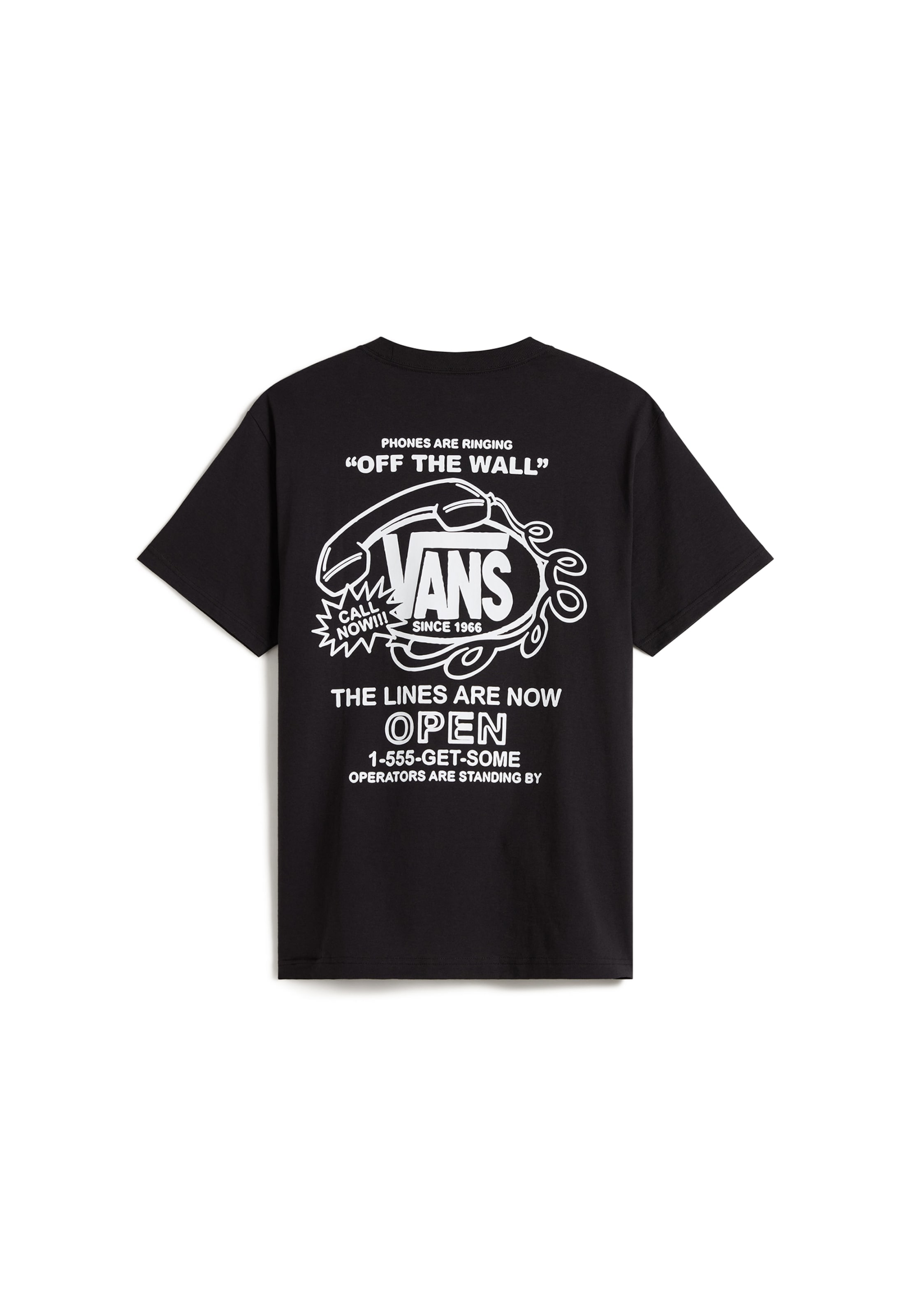 VANS Μπλουζάκι 'Hot Lines' σε μαύρο: μπροστά