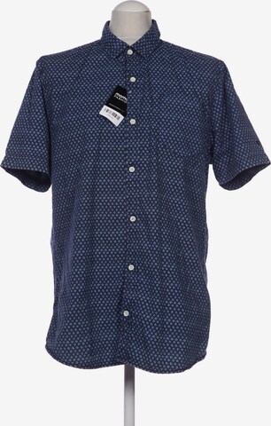 GARCIA Button Up Shirt in XL in Blue: front