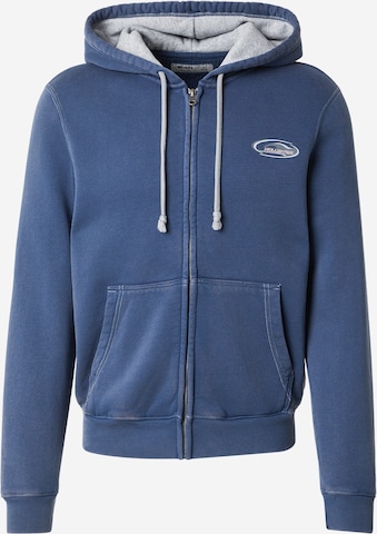 Veste de survêtement HOLLISTER en bleu : devant