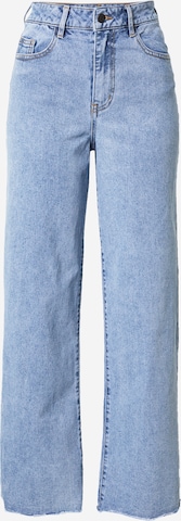 OBJECT Wide leg Jeans 'SAVANNAH' in Blauw: voorkant