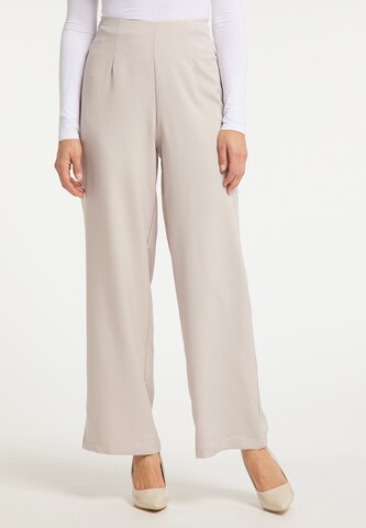 usha BLACK LABEL Wide leg Pants in Grey: front