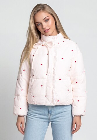 MYMO - Casaco de inverno em rosa: frente