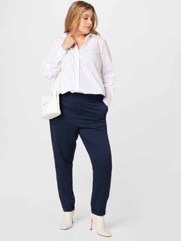 Vero Moda Curve Regular Trousers 'KAYA' in Blue