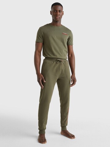 Tommy Hilfiger Underwear Zúžený Kalhoty – zelená