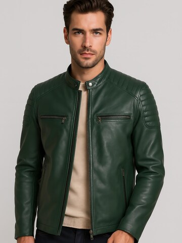 Veste mi-saison 'HARRISSON' CYCAS D'OR en vert : devant