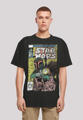 F4NT4STIC T-Shirt 'Star Wars Boba Fett Comic' in Schwarz: Vorderseite