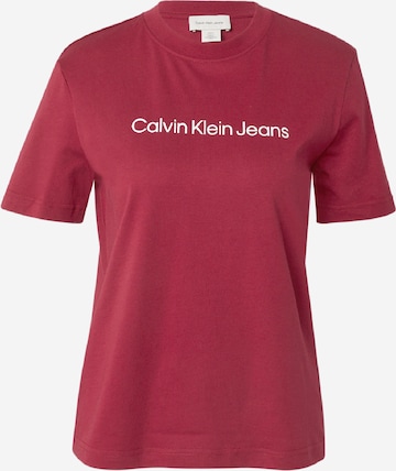 Calvin Klein JeansMajica - crvena boja: prednji dio