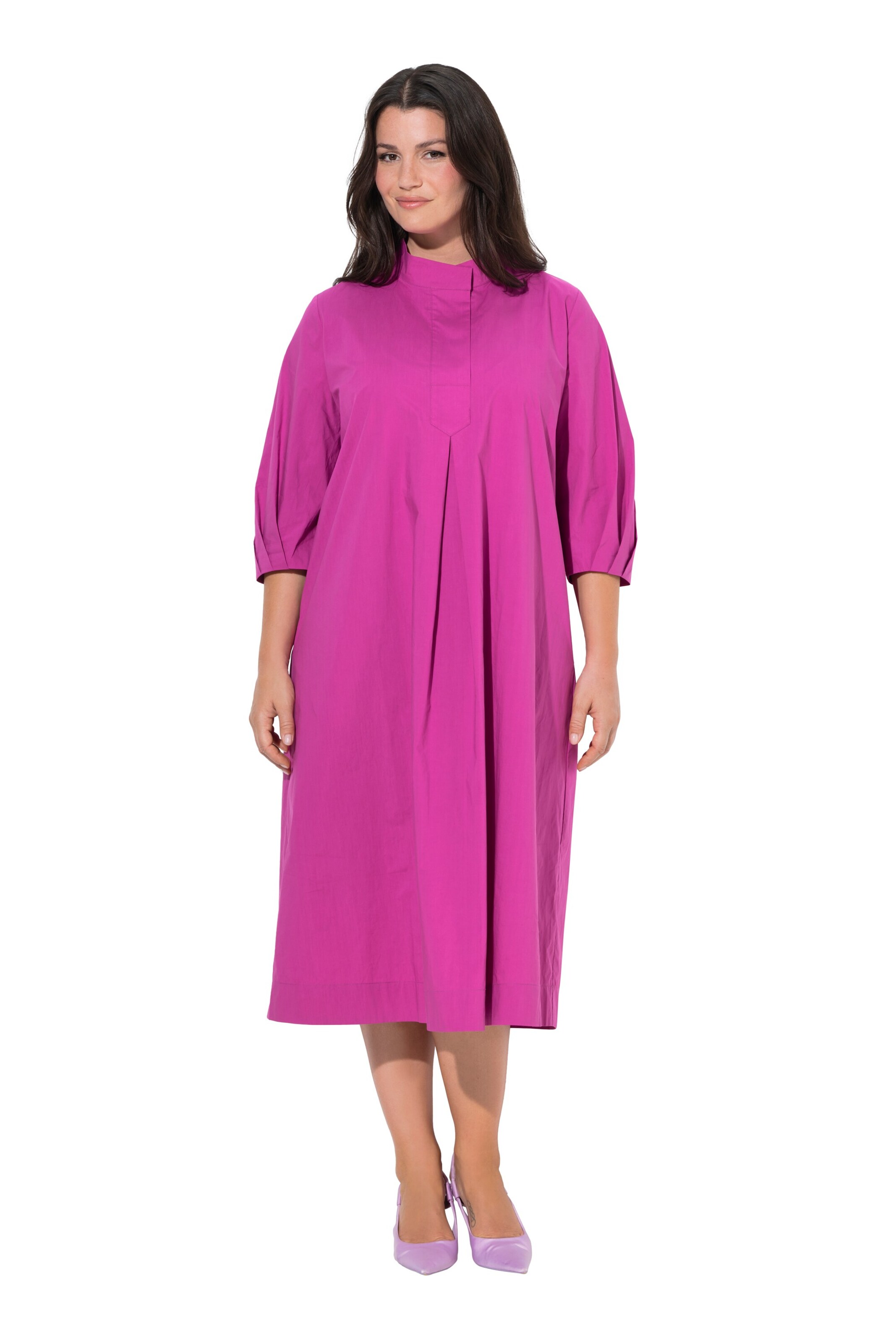 Ulla Popken Jurk in Roze: voorkant