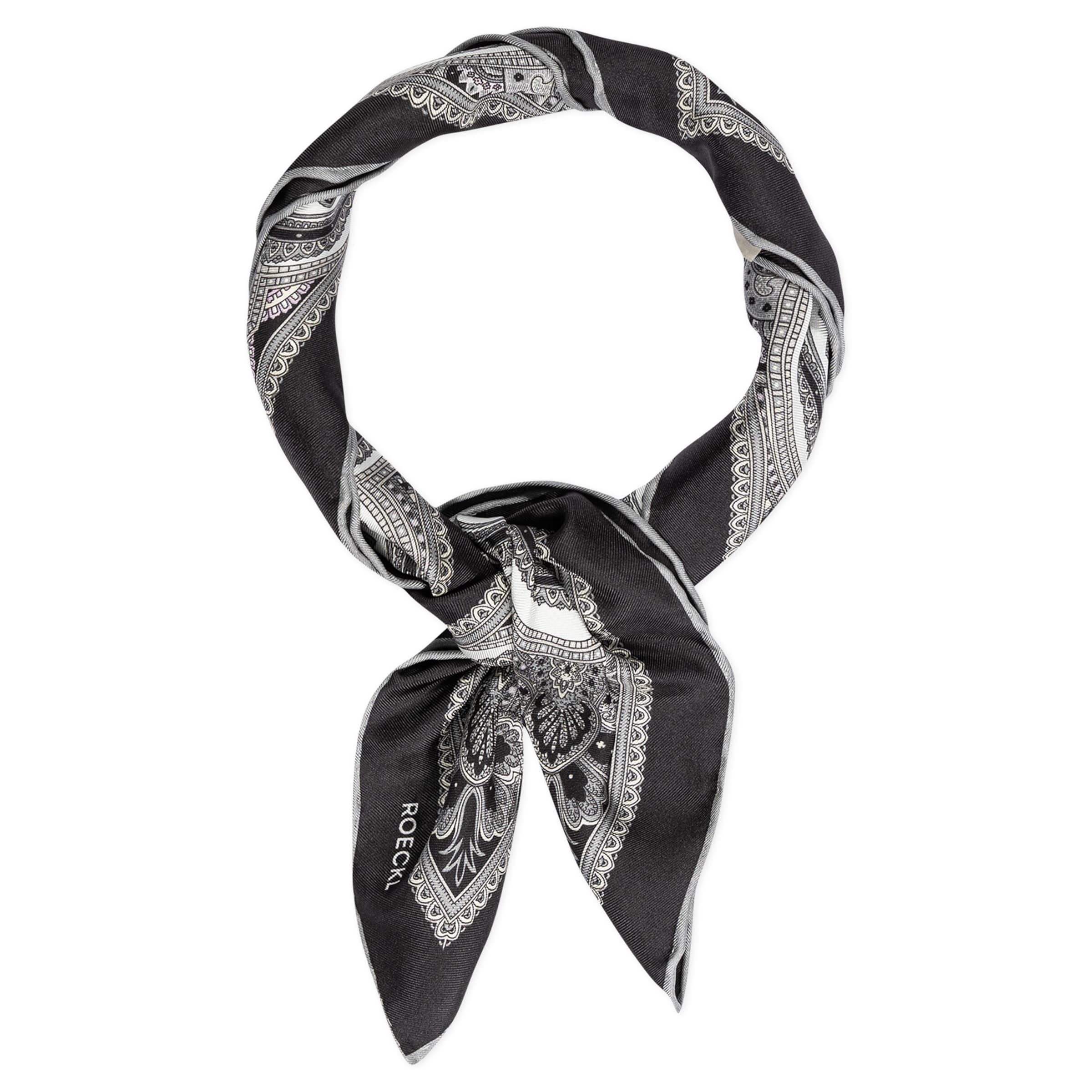 Roeckl Shawl ' FINE PAISLEY' in Grey