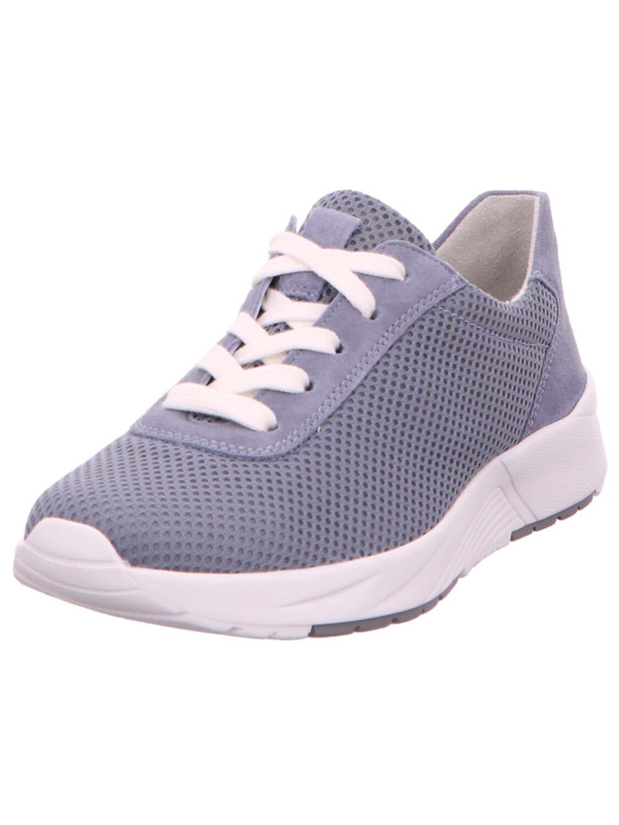 SEMLER Veterschoen 'Komfort Schnürschuh Damen S6015450/076 Echtleder in blau' in Blauw: voorkant