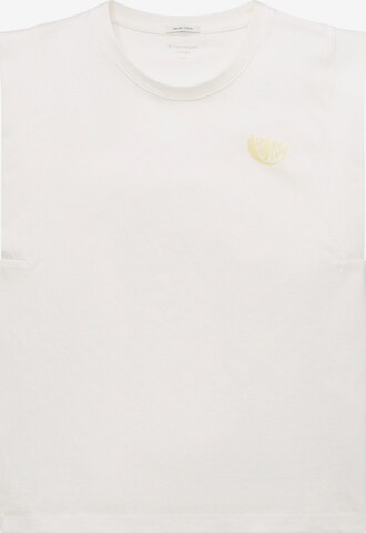 TOM TAILOR قطعة علوية بلون أبيض: الأمام