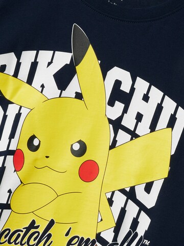 NAME IT Shirt 'NKMAST POKEMON' in Blau