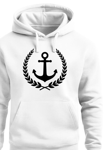 Neverless Sweatshirt 'Anker Captain' in White