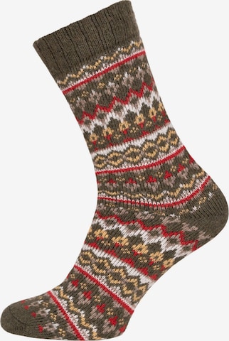 HomeOfSocks Socks 'HOS452' in Green: front