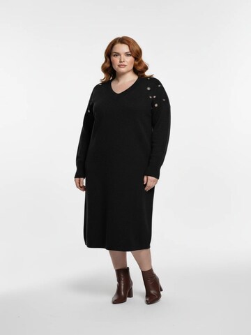 Shape Of You Kleid‌‌‌‌ in Schwarz: Vorderseite