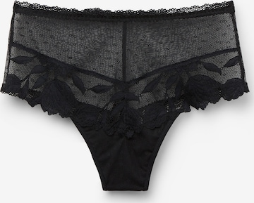 INTIMISSIMI Slip 'ABOUT FLOWERS' in Schwarz: Vorderseite