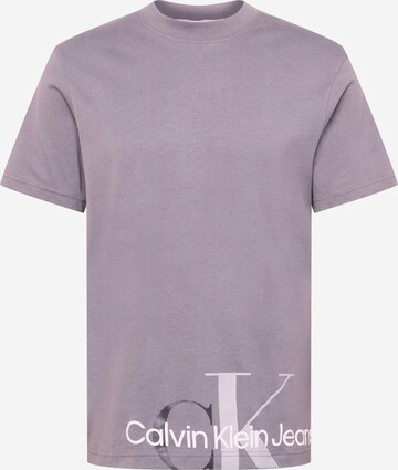 Calvin Klein Jeans T-Shirt in Lila: front
