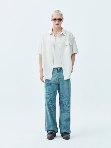 VAMOS CLO Comfort fit Button Up Shirt 'Arlington' in White