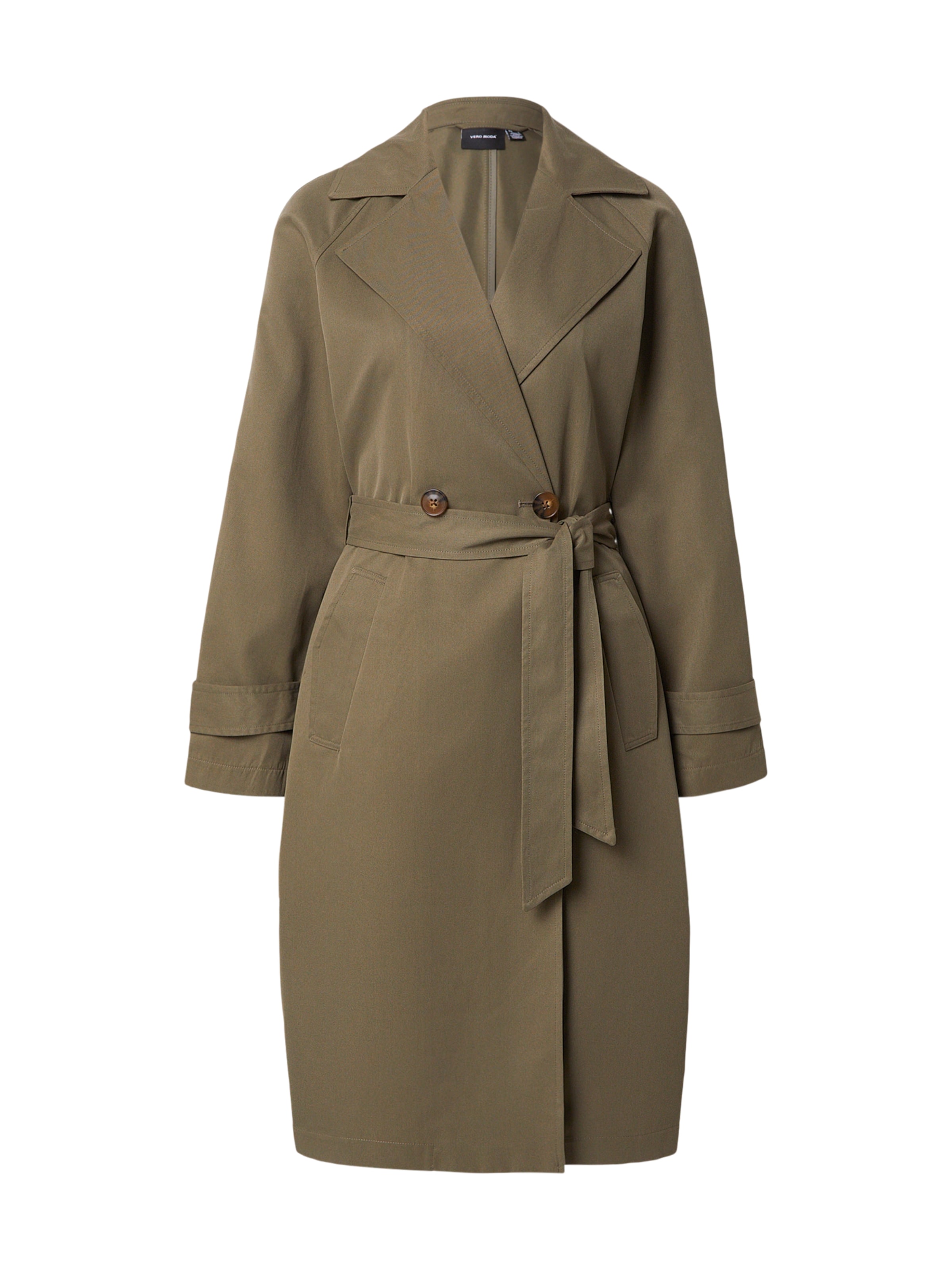 VERO MODA - Abrigo de entretiempo 'VMLOU' en verde: frente