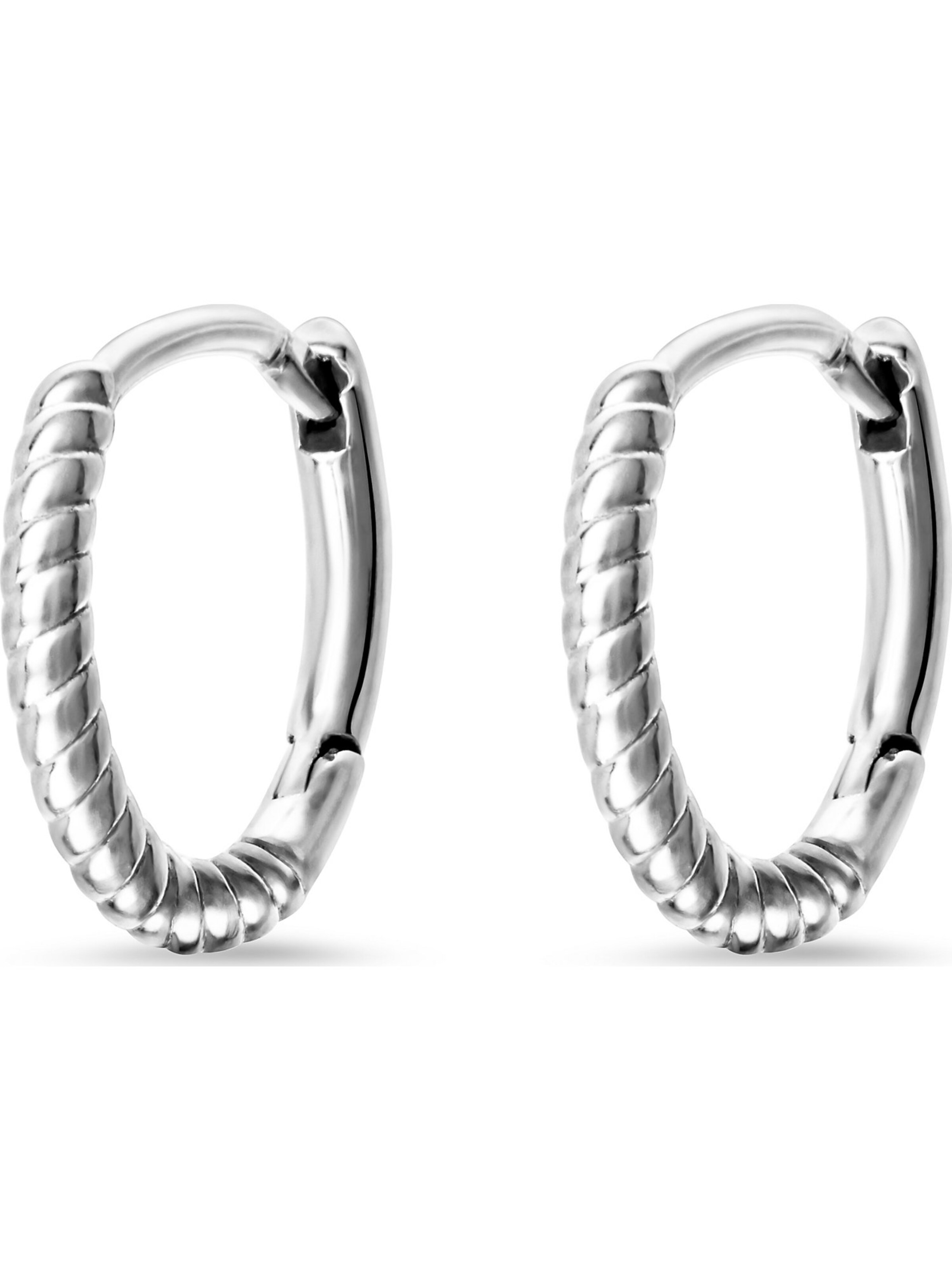 FAVS Earrings in Silver: front