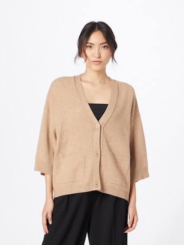 Peppercorn Gebreid vest 'Rosalia' in Beige: voorkant