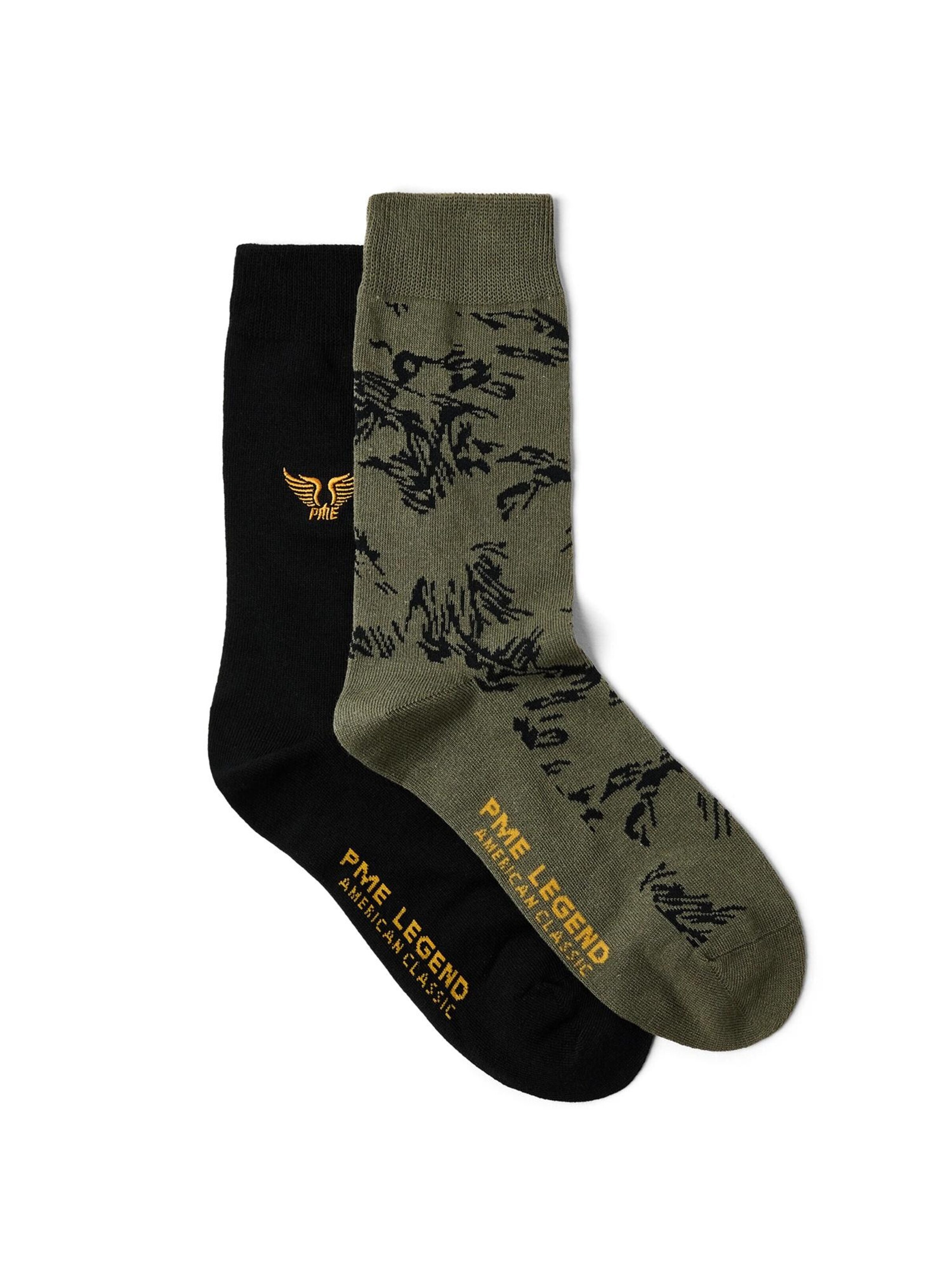 PME Legend Socks '2-pack socks with allover print' in Green: front