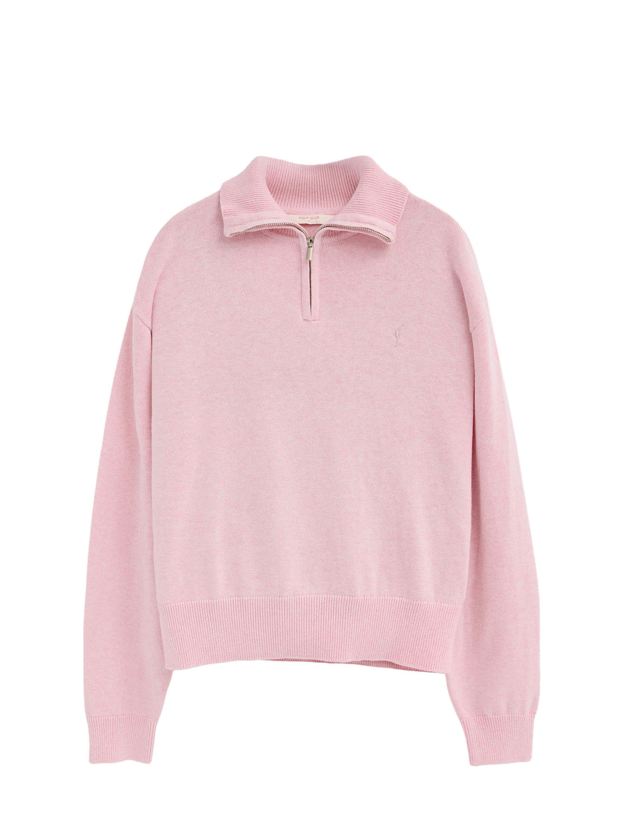 Polo Club Pullover in Pink: Vorderseite