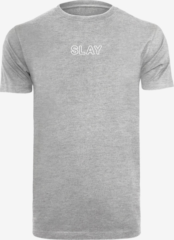 T-Shirt 'Slay' F4NT4STIC en gris : devant