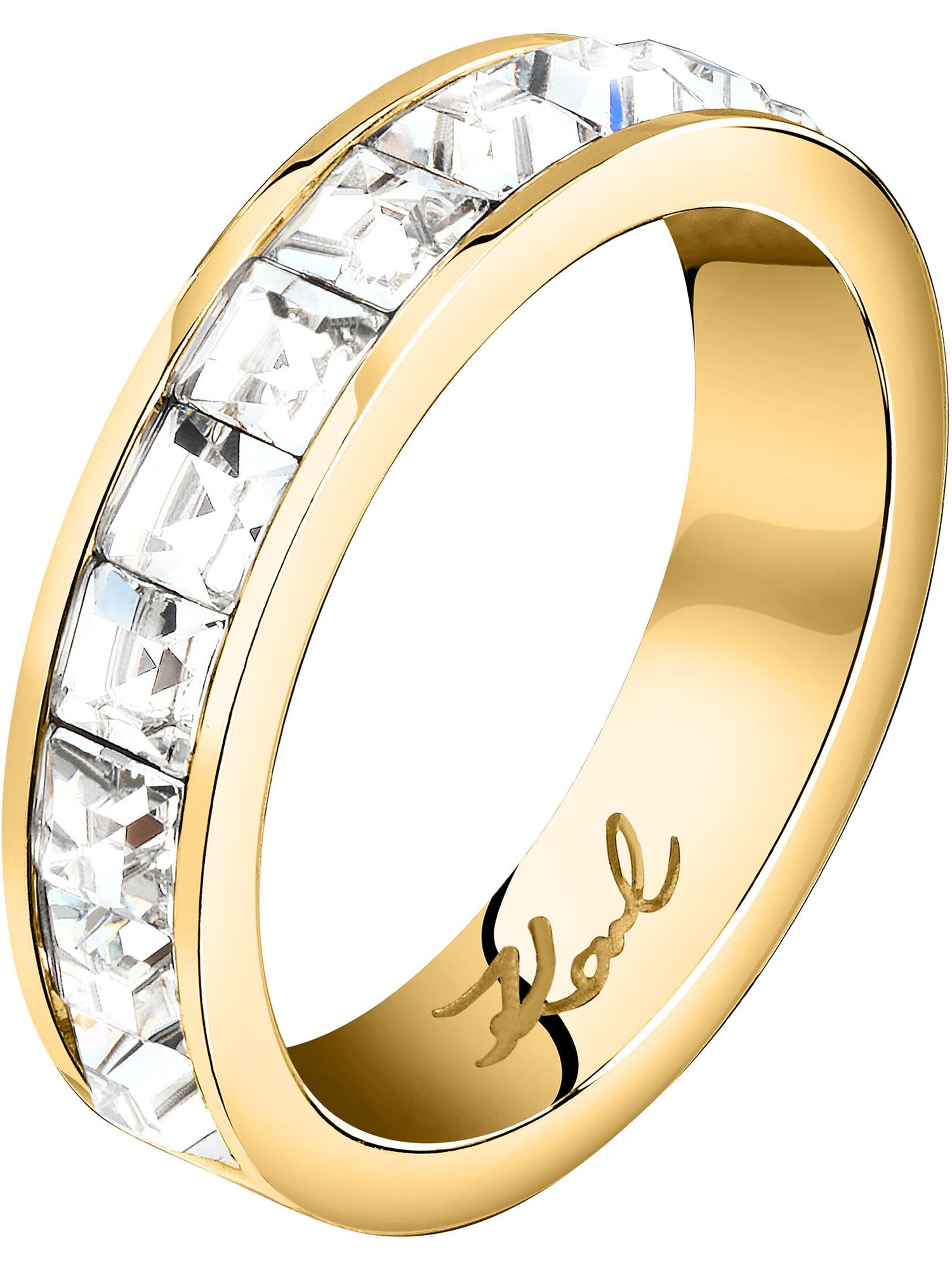 Karl Lagerfeld Ring in Gelb: Vorderseite