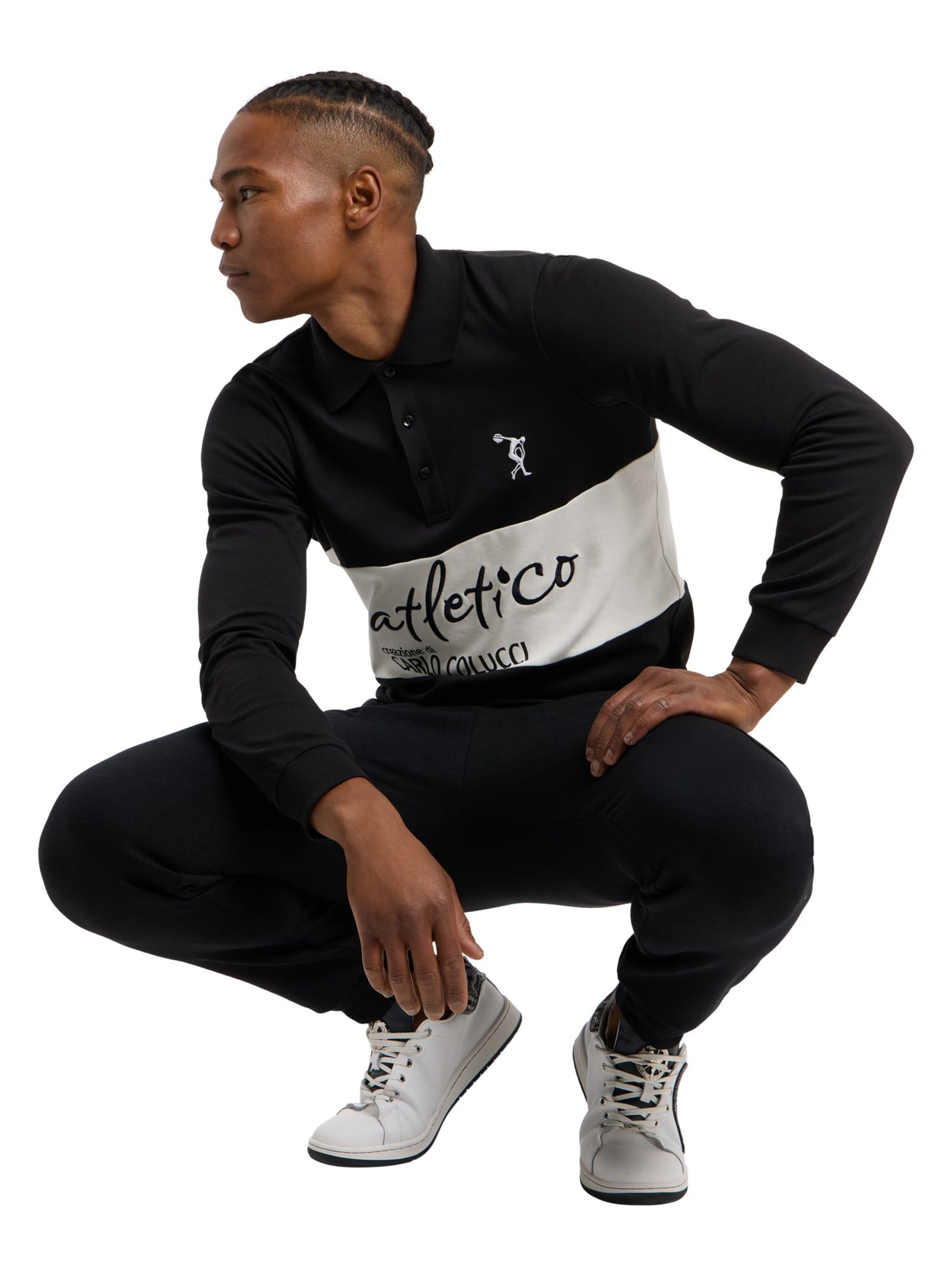 T-Shirt 'Domenici' Carlo Colucci en noir