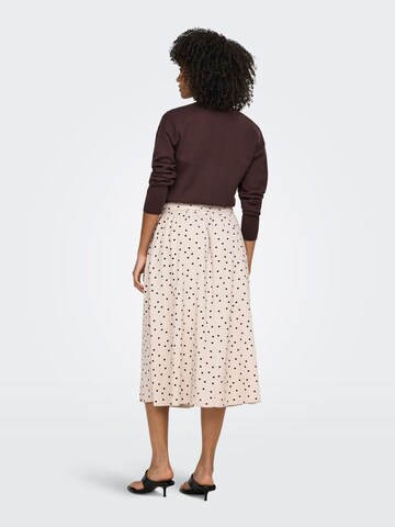 ONLY Skirt 'ONLAris' in Beige