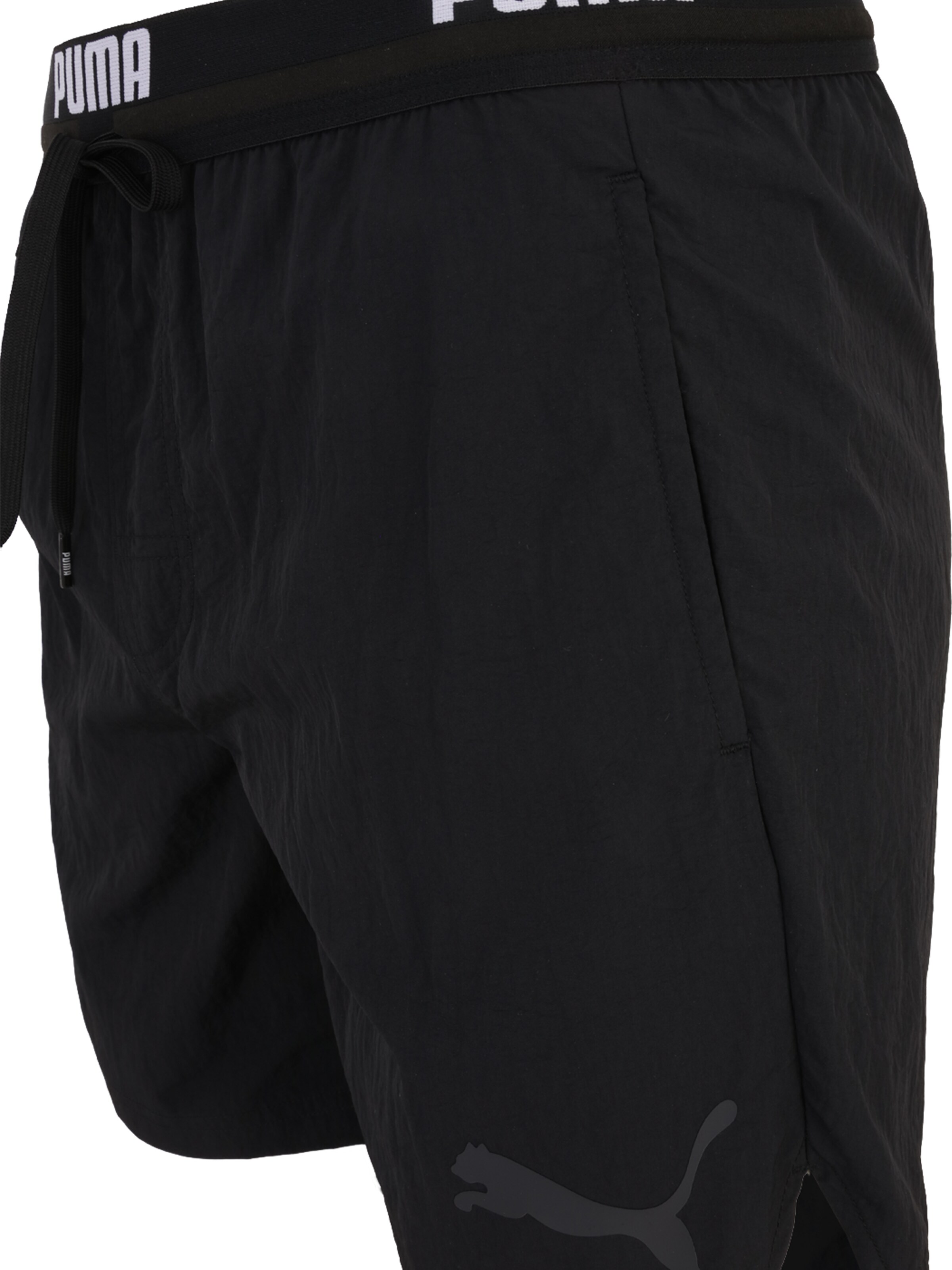 PUMA Kratke kopalne hlače | črna barva