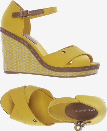 TOMMY HILFIGER Sandals & High-Heeled Sandals in 38 in Yellow: front