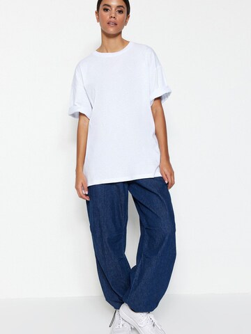 T-shirt oversize Trendyol en blanc