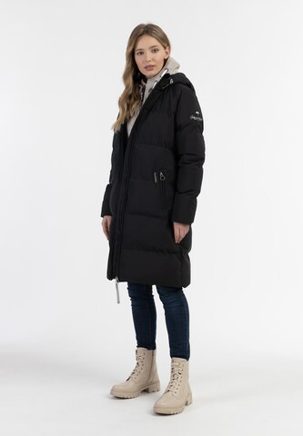 Schmuddelwedda Raincoat in Black: front