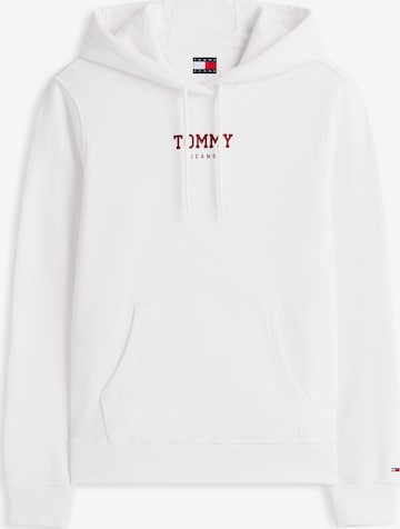 Tommy Jeans Sweatshirt 'ESS' in Weiß: Vorderseite