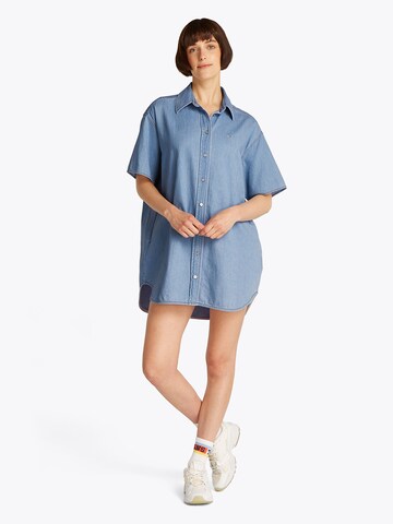 Abito camicia di Tommy Jeans in blu: frontale