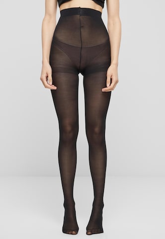 Urban Classics Fine Tights in Black: front