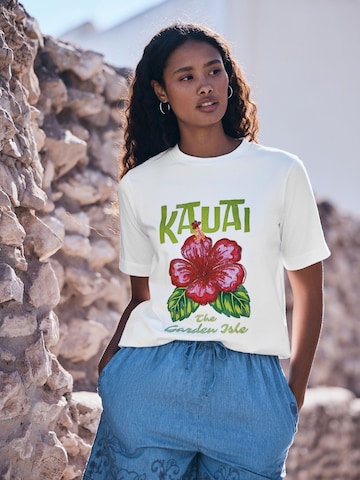 T-shirt Next en blanc : devant