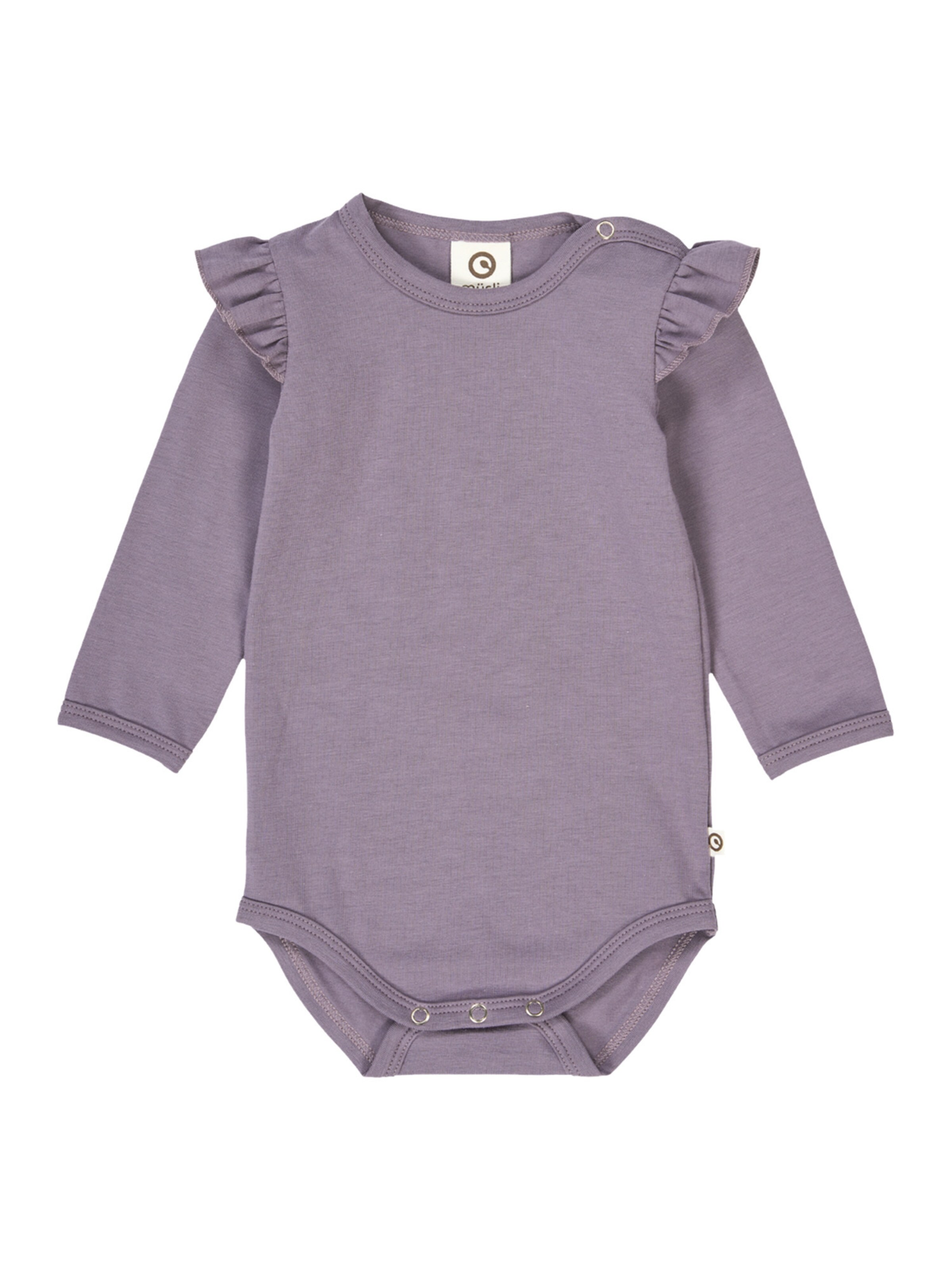 Tutina / body per bambino di Müsli by GREEN COTTON in lilla: frontale