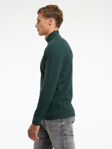 Pull-over 'Ard mock' CHASIN' en vert