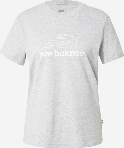 new balance Shirt in de kleur Grijs gemêleerd / Wit, Productweergave