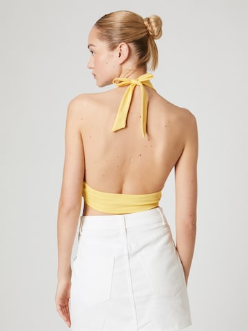 ABOUT YOU x Laura Giurcanu Top in Yellow