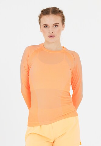 ENDURANCE Functioneel shirt 'Halen' in Oranje: voorkant