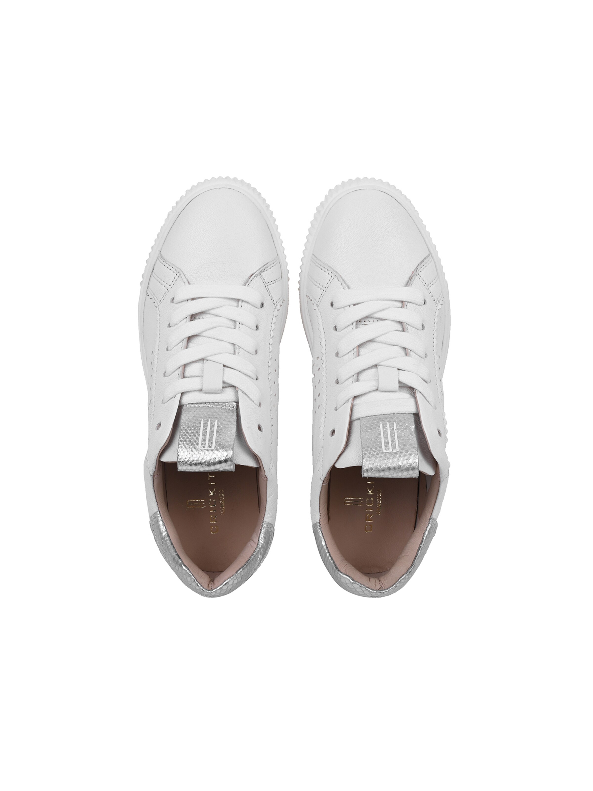 Crickit Platform trainers ' ORMA ' in Silver