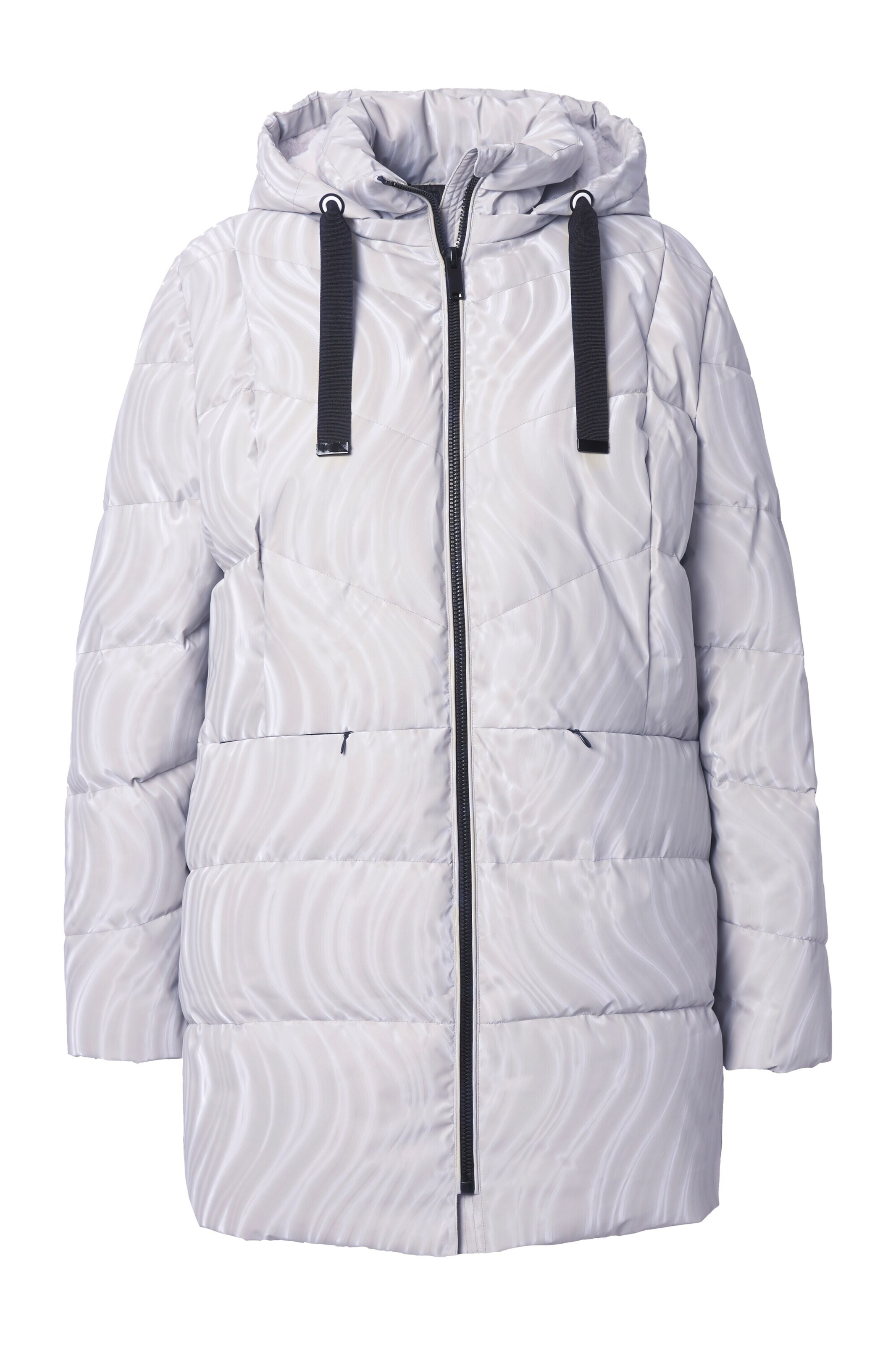 Ulla Popken Between-Season Jacket in White: front