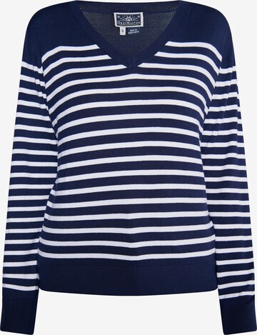 Pull-over DreiMaster Maritim en bleu : devant