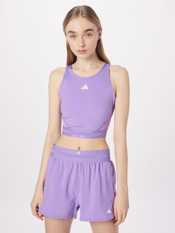 ADIDAS PERFORMANCE Sporttop 'Aeroready Hyperglam' in Lila: voorkant